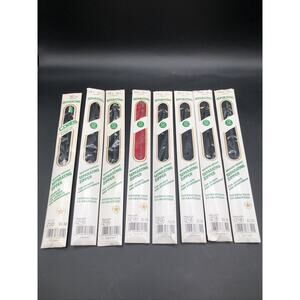 Lot Of 8 Vintage Coats & Clark Separating Metal Zipper 20” 18” 14” Black Red NEW